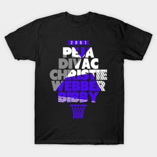 Sacramento Basketball 2001 Throwback T-Shirt